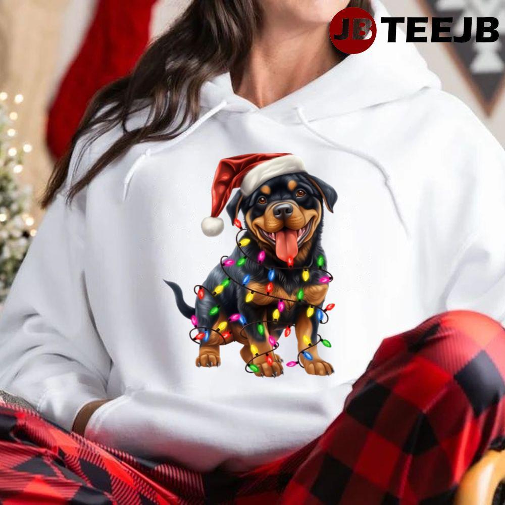 Christmas Rottweiler TeeJB Unisex Hoodie