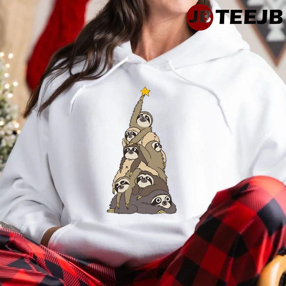 Christmas Tree Sloths TeeJB Unisex Hoodie