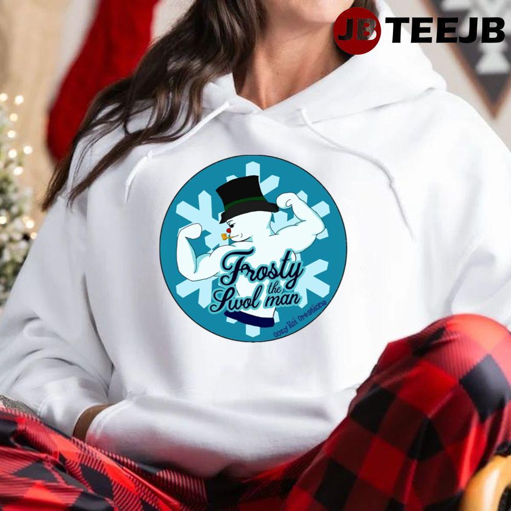 Cool Frosty The Snowman Christmas TeeJB Unisex Hoodie