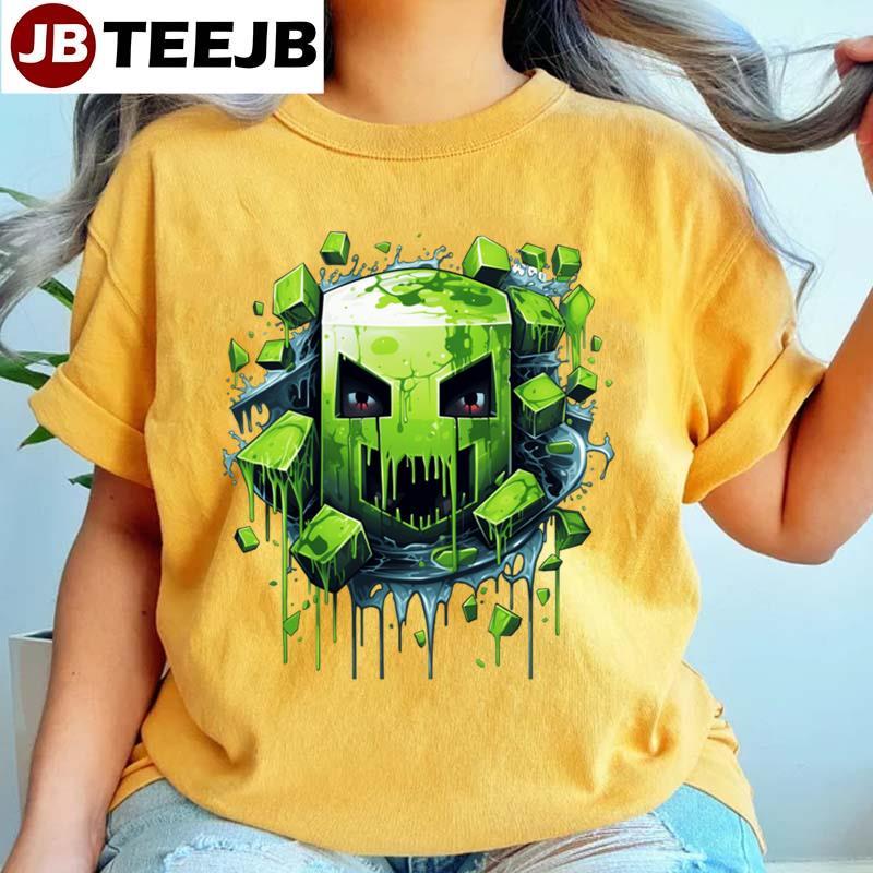 Creeper Monster Voxel Minecraft TeeJB Unisex T-Shirt