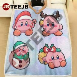 Cute Kirby Christmas 01 Blanket