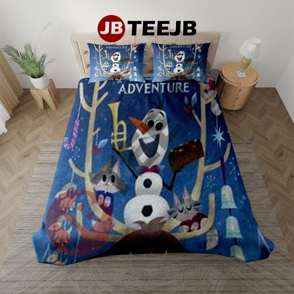 Cute Olaf’s Frozen Adventure 01 Bedding Set