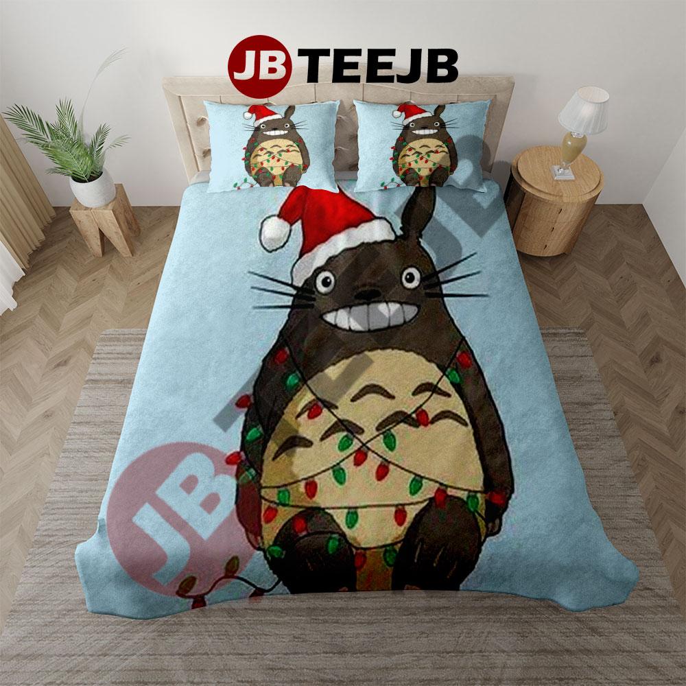 Cute Totoro Ghibli Studio Christmas 3 Bedding Set