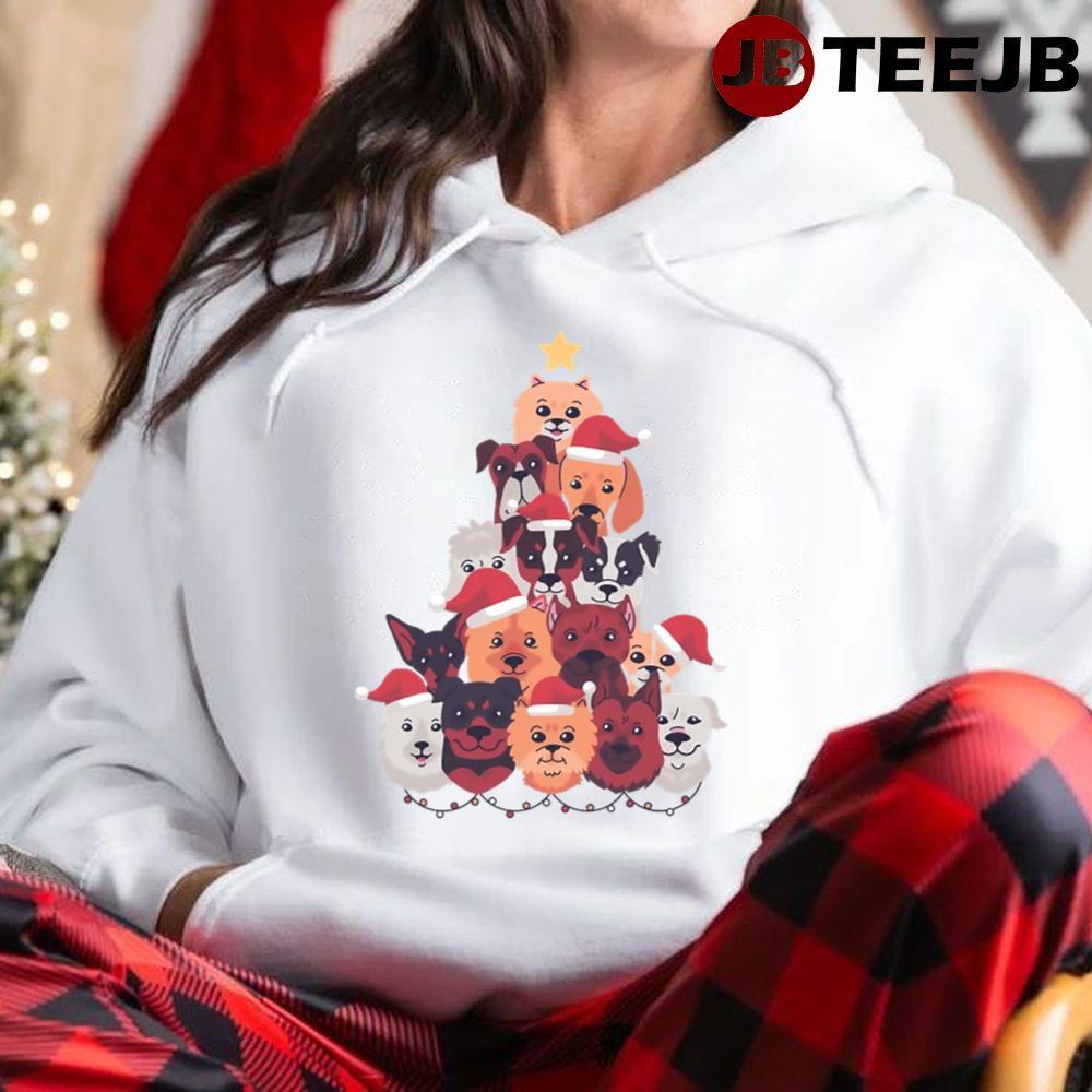 Dogs Christmas Tree TeeJB Unisex Hoodie