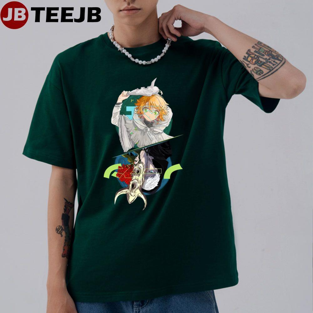 Emma With Norman Yakusoku No Neverland Anime TeeJB Unisex T-Shirt