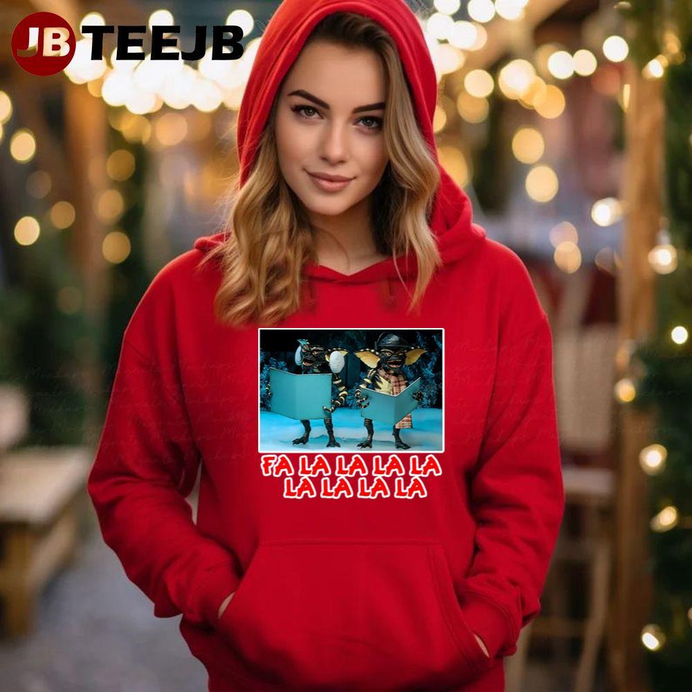 Fa La La La Gremlins Caroling Christmas TeeJB Unisex Hoodie