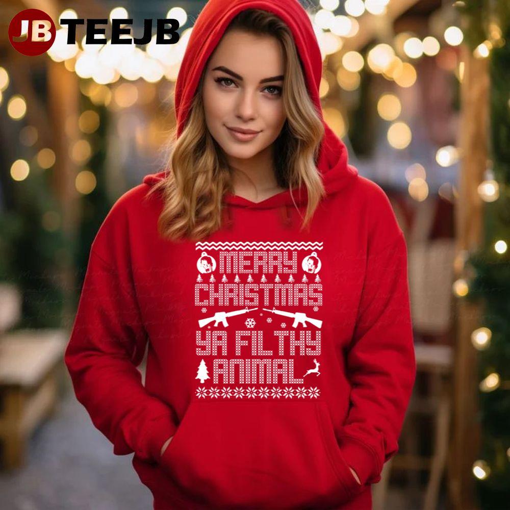 Filthy Animal Home Alone Christmas TeeJB Unisex Hoodie