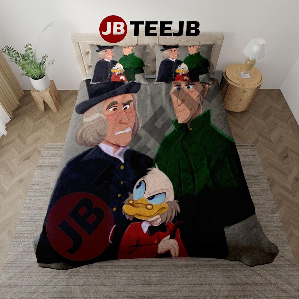 Funny Anime Scrooge A Christmas Carol Bedding Set