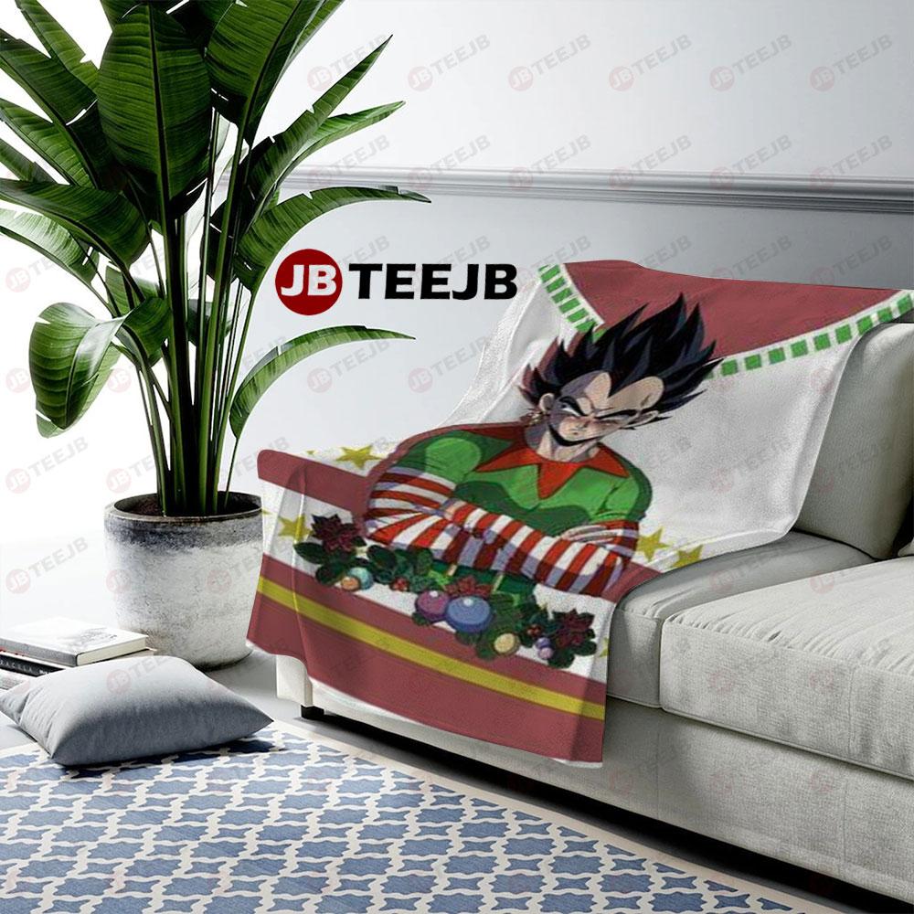 Funny Dragon Ball Manga Christmas 06 US Cozy Blanket