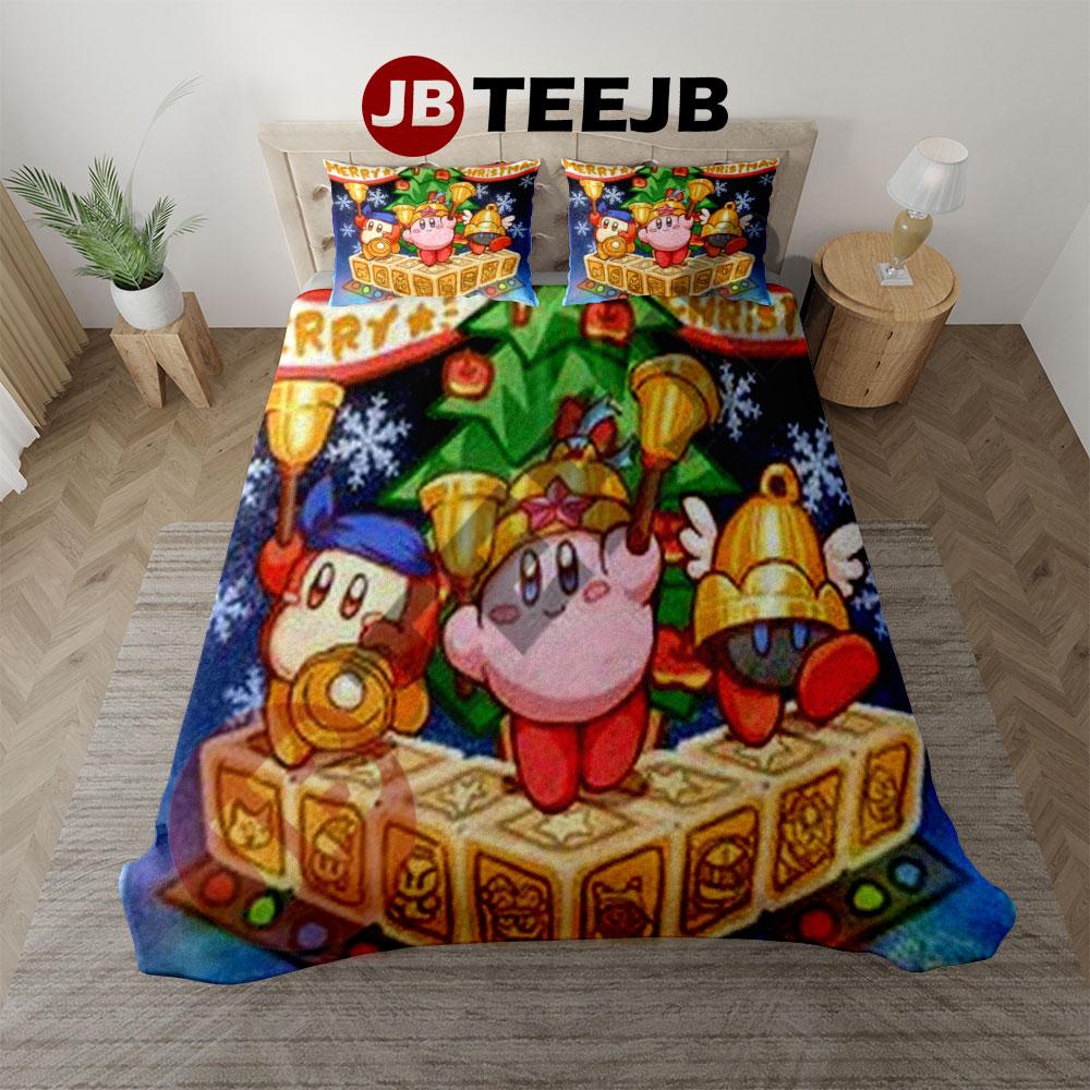 Funny Kirby Christmas 04 Bedding Set