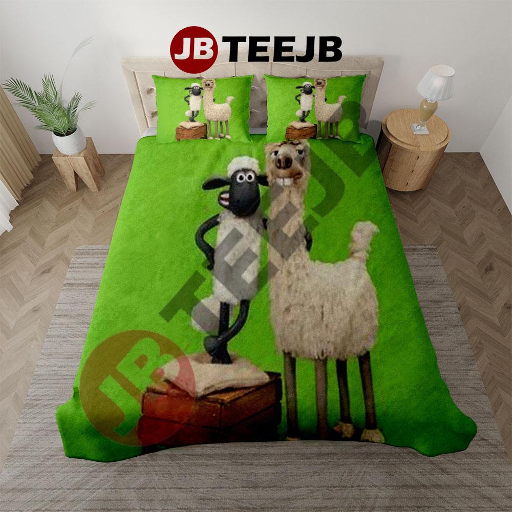 Funny Shaun The Sheep The Flight Before Christmas 11 Bedding Set