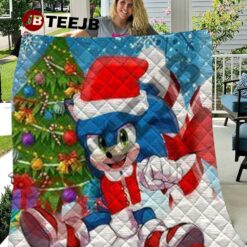 Funny Sonic The Hedgehog Christmas 5 Quilt