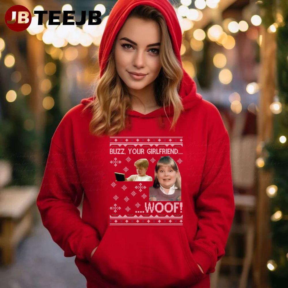 Girlfriend Wood Christmas Home Alone TeeJB Unisex Hoodie