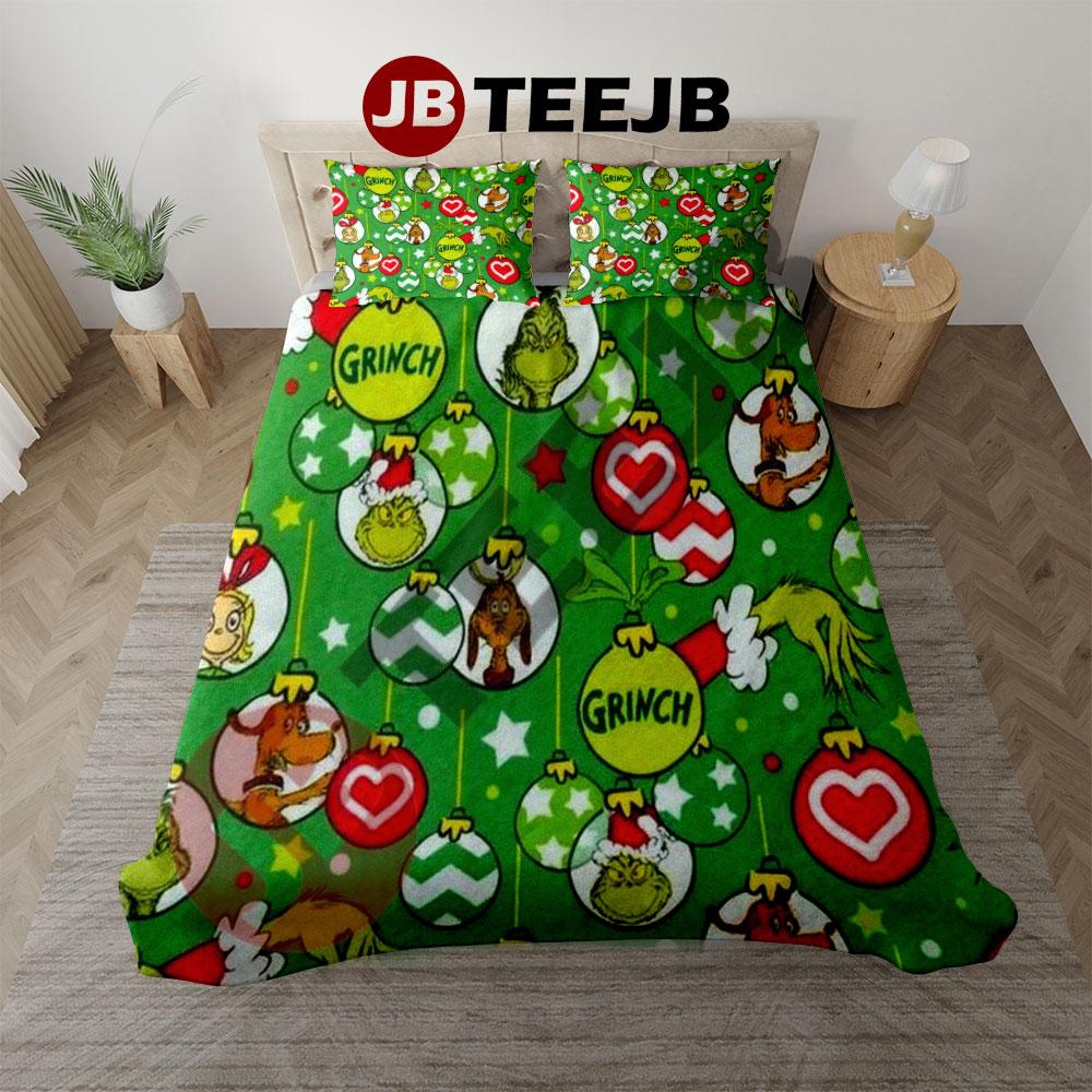 Grinch And Love Bedding Set