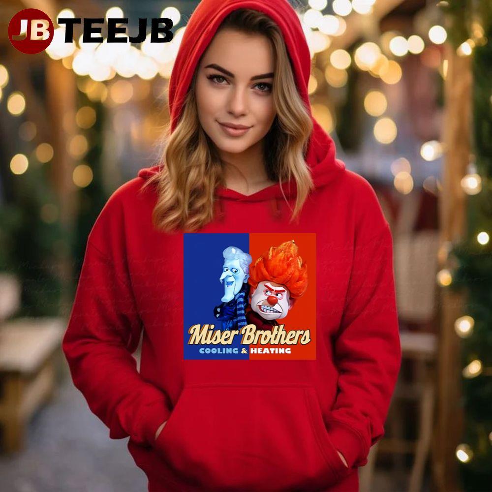 Heat Miser Brothers The Year Without A Santa Claus Christmas TeeJB Unisex Hoodie