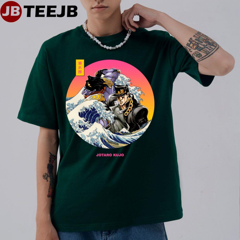 Jotaro Kujo Kanagawa Wave Jojo’s Bizarre Adventure Manga TeeJB Unisex T-Shirt