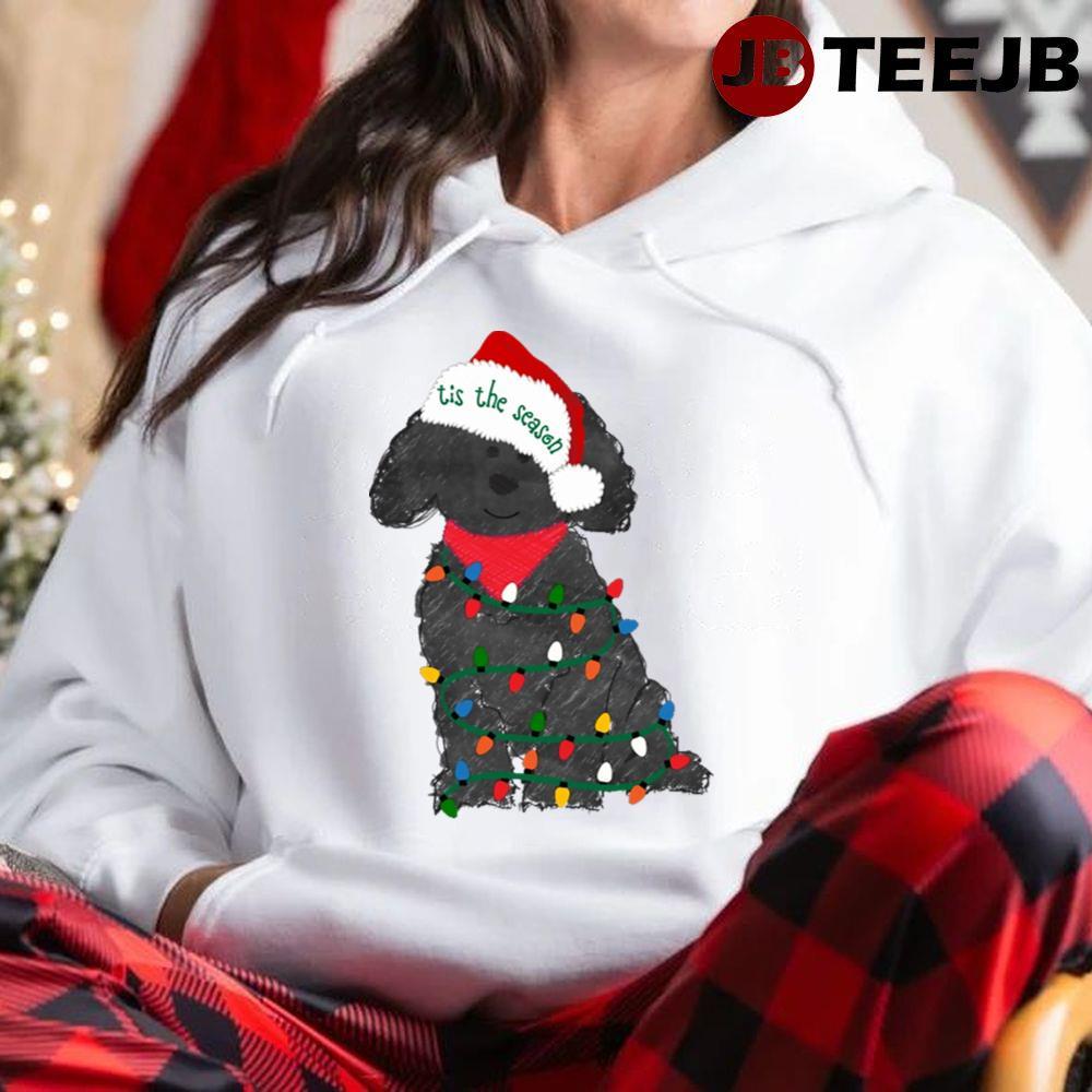 Labradoodle Decorated With Christmas Lights TeeJB Unisex Hoodie