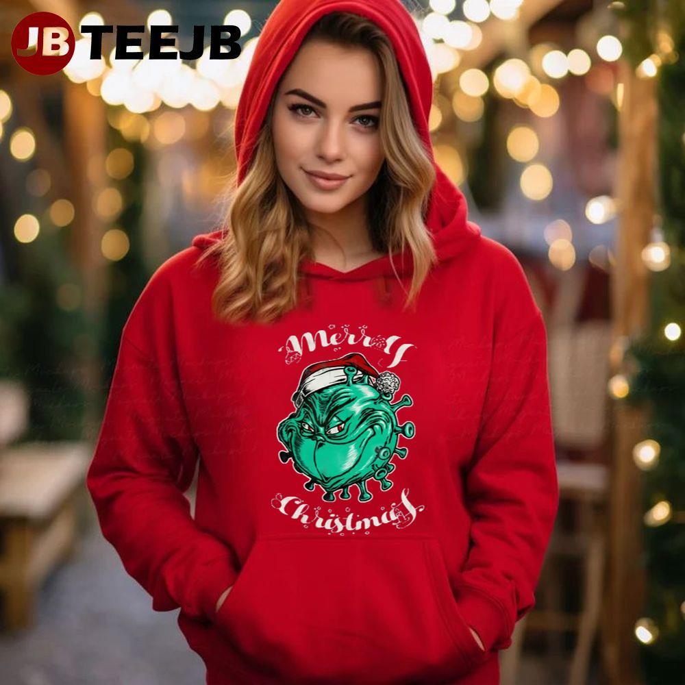 Merry Christmas From Coronavirus TeeJB Unisex Hoodie