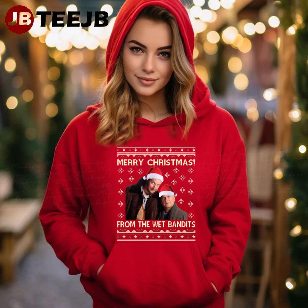 Merry Christmas From The Wet Bandits Home Alone TeeJB Unisex Hoodie