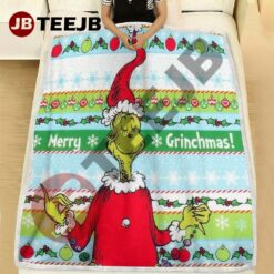 Merry Grinchmas Ugly Pattern Blanket