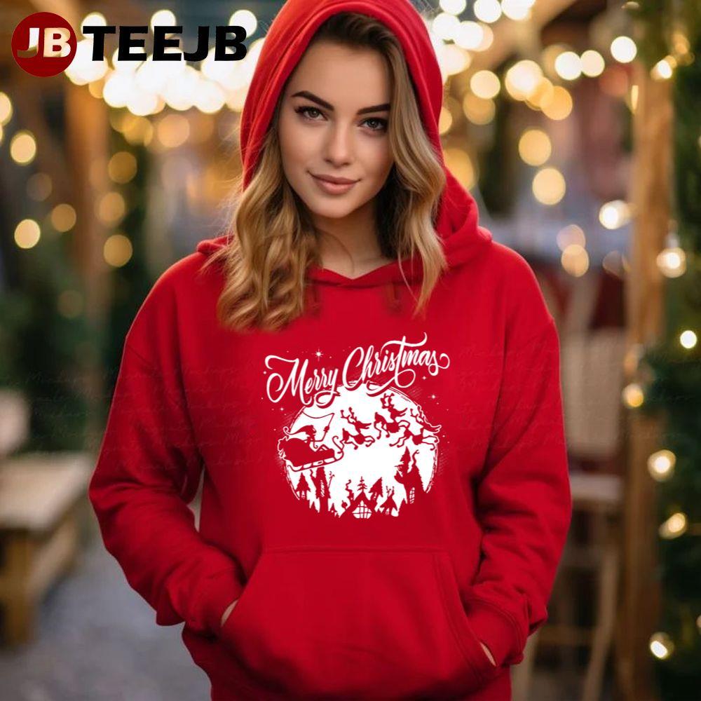 Merry White Christmas TeeJB Unisex Hoodie