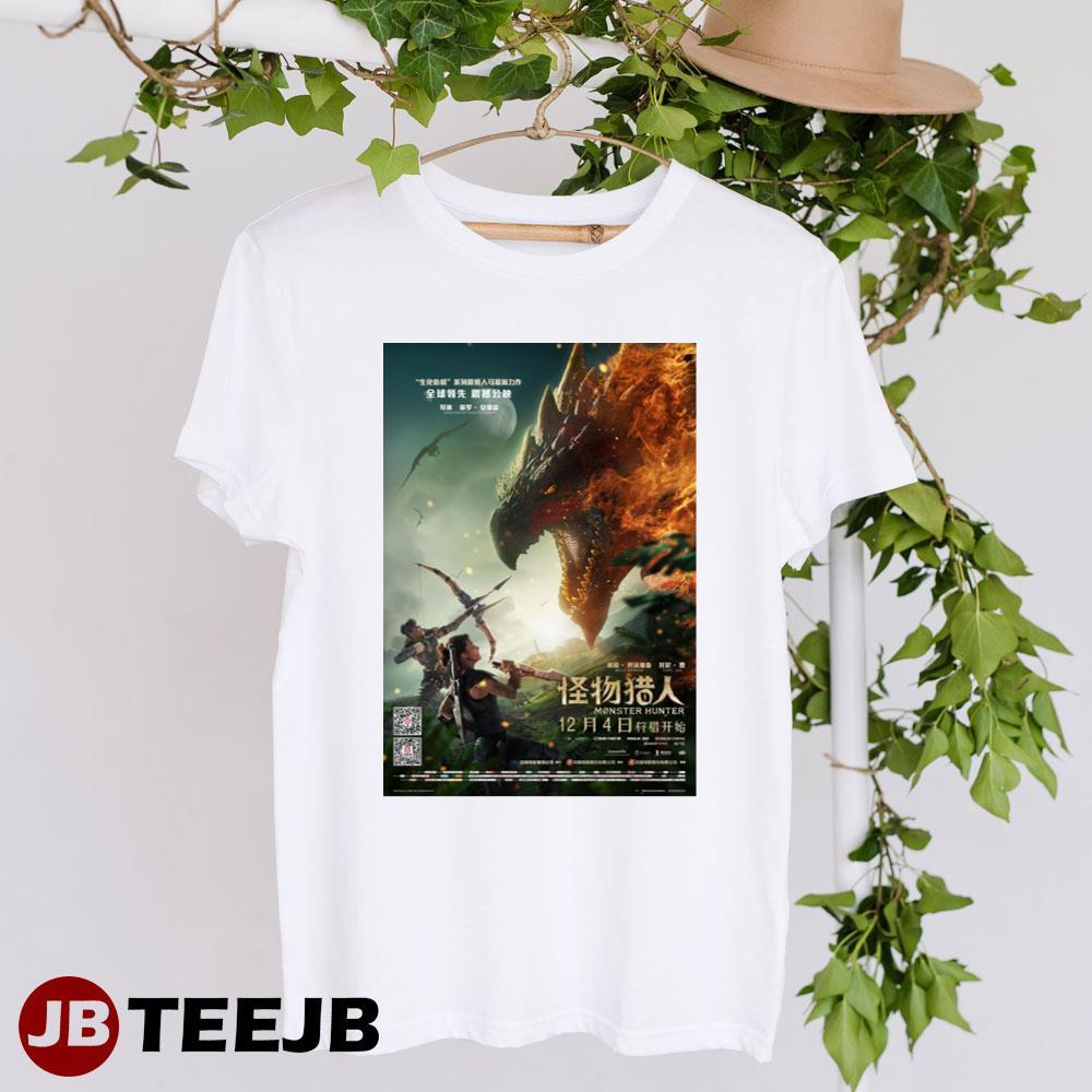 Monster Hunter Milla Jovovich Tony Jaa Film Art TeeJB Unisex T-Shirt