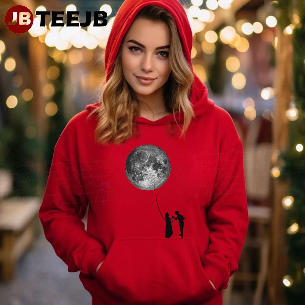 Moon It’s A Wonderful Life Christmas TeeJB Unisex Hoodie