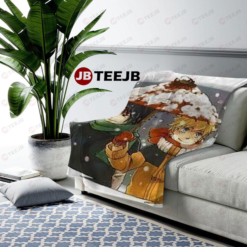 Naruto Manga Christmas 30 US Cozy Blanket