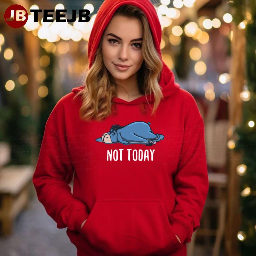 Not Today Winnie The Pooh A Very Merry Pooh Year TeeJB Unisex Hoodie