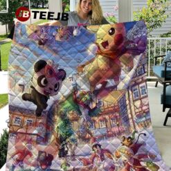 Pokémon Christmas 55 Quilt