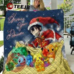 Pokémon Christmas 65 Quilt