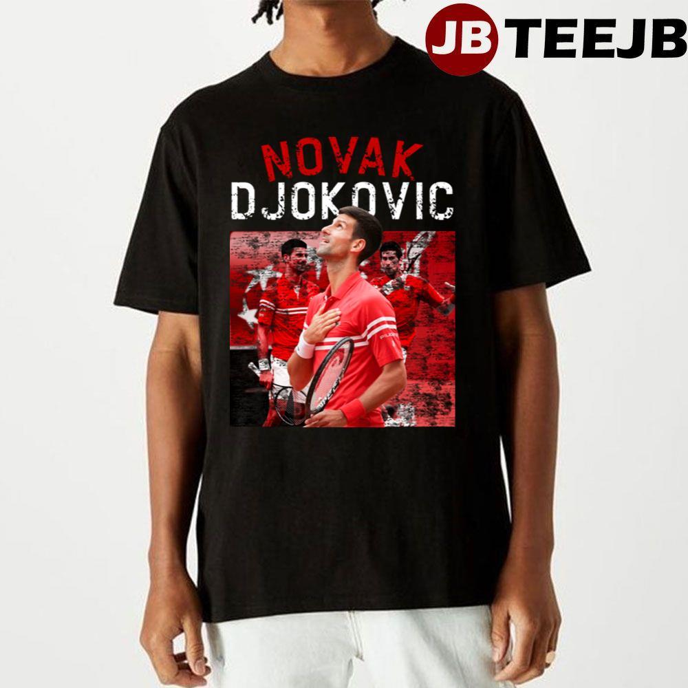 Red Style Novak Djokovic TeeJB Unisex T-Shirt