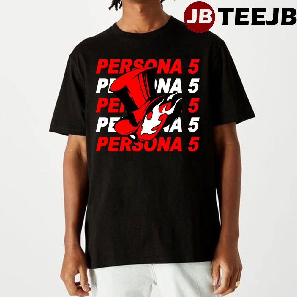 Red Style Phantom Thieves Persona 5 TeeJB Unisex T-Shirt