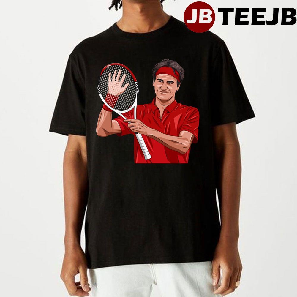 Red Style Roger Federer TeeJB Unisex T-Shirt