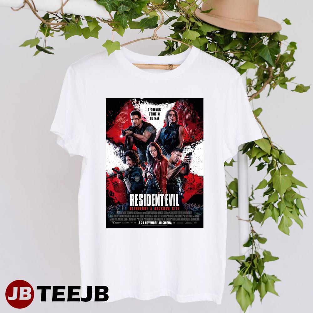 Resident Evil Welcome To Raccoon City Kaya Scodelario Robbie Amell Art Film TeeJB Unisex T-Shirt