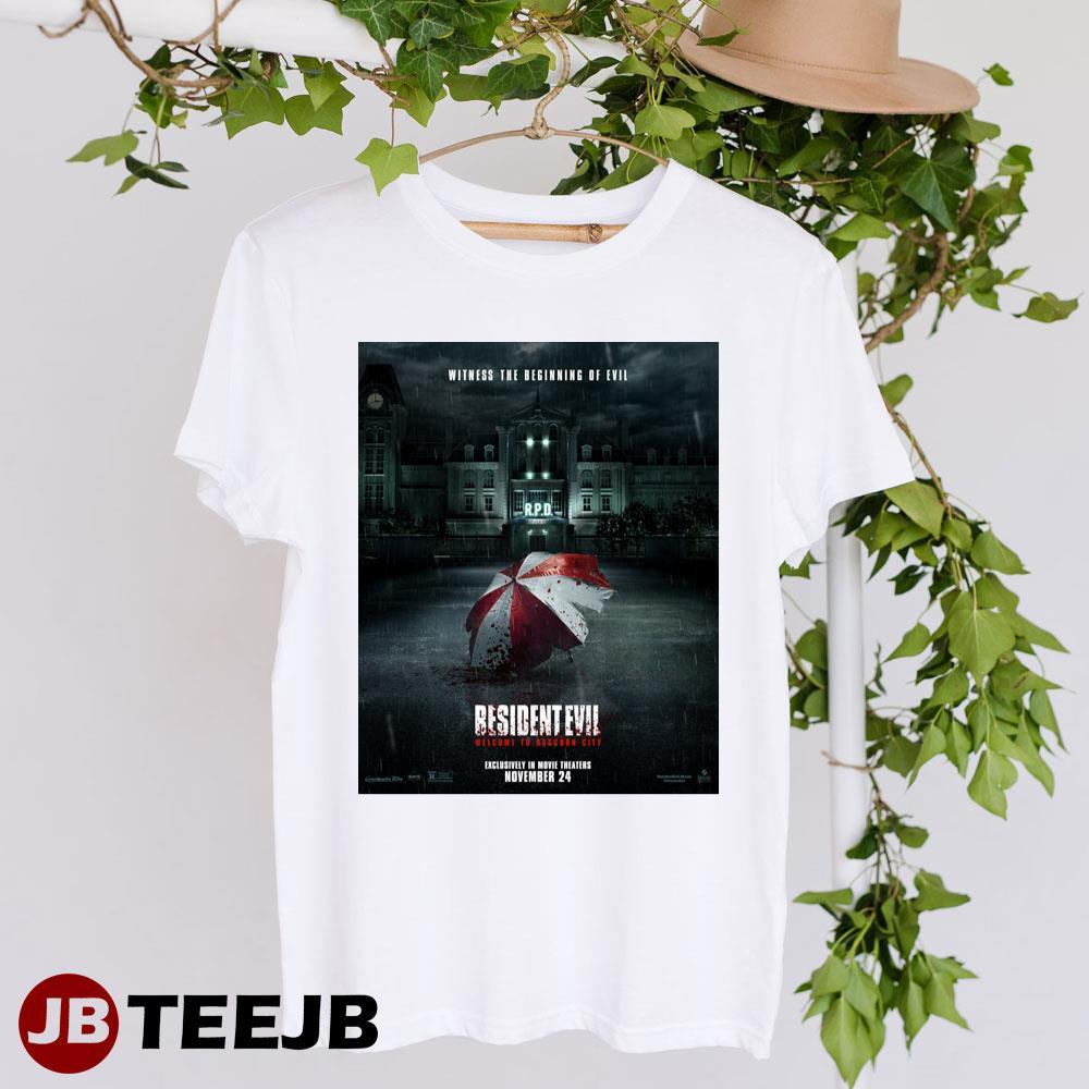 Resident Evil Welcome To Raccoon City Kaya Scodelario Robbie Amell Movie TeeJB Unisex T-Shirt