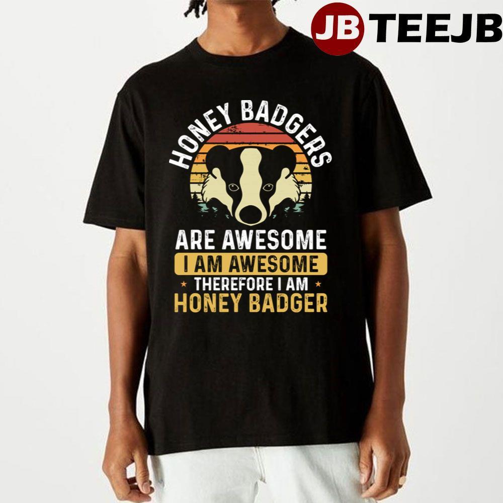 Retro Are Awesome Honey Badger TeeJB Unisex T-Shirt