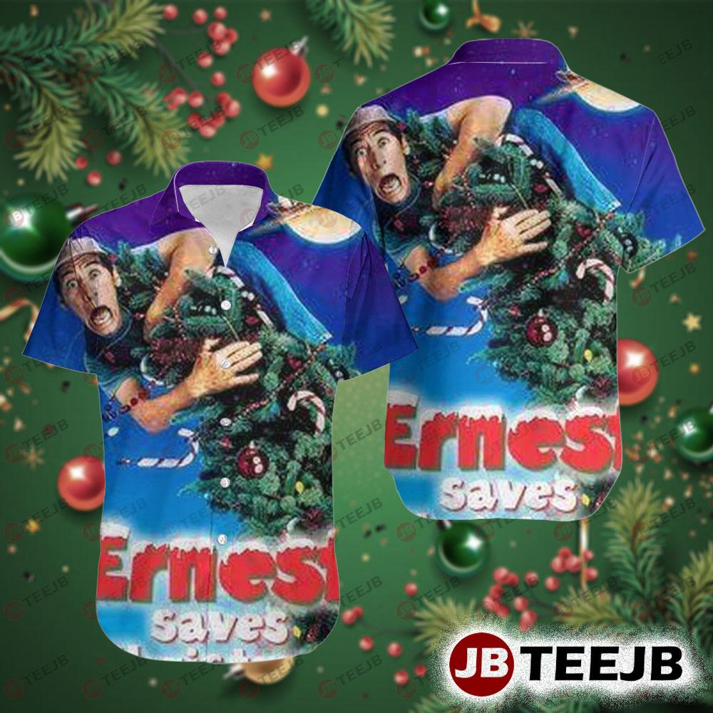 Retro Movie Ernest Saves Christmas Hawaii Shirt
