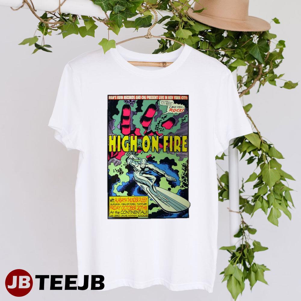 Retro Rock High On Fire TeeJB Unisex T-Shirt