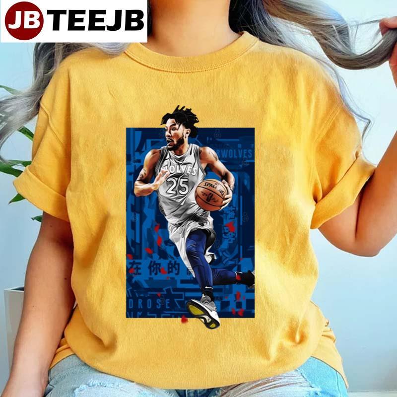 Rose Timberwolves Minnesota Timberwolves Basketball TeeJB Unisex T-Shirt