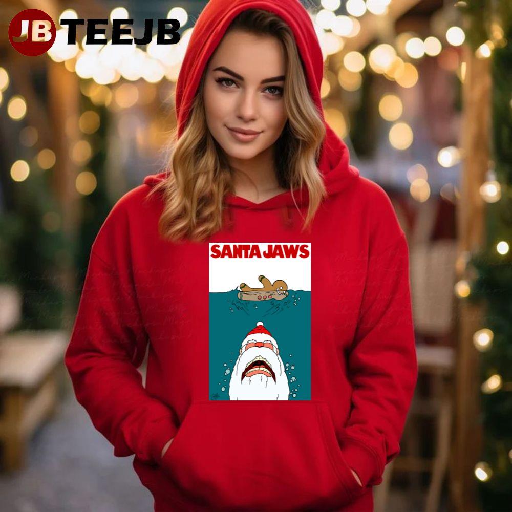 Santa Jaws Christmas TeeJB Unisex Hoodie