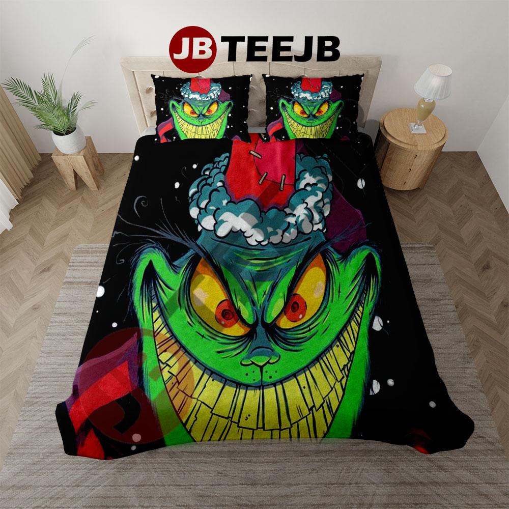 Scary Grinch Bedding Set