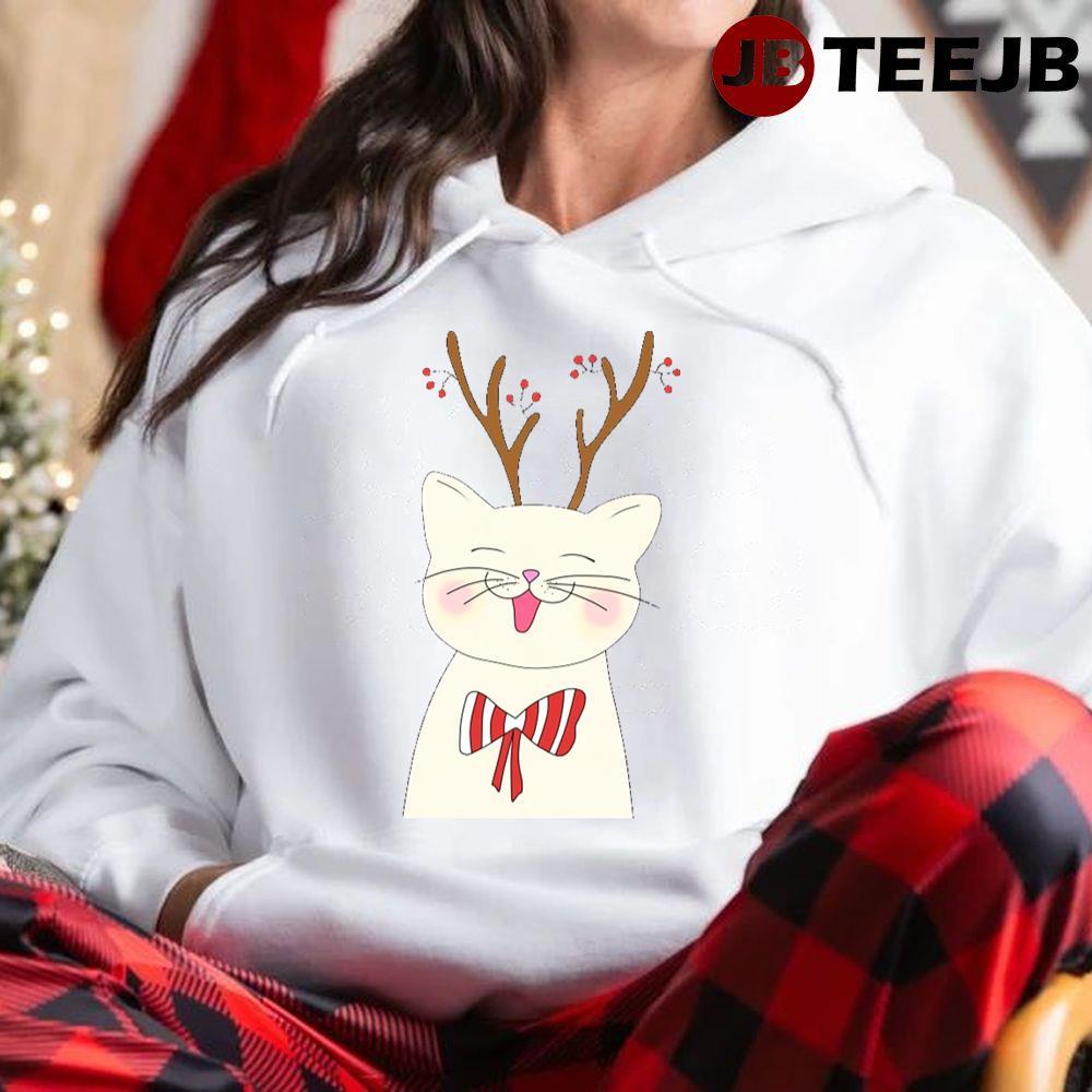 Smile Christmas Cat TeeJB Unisex Hoodie