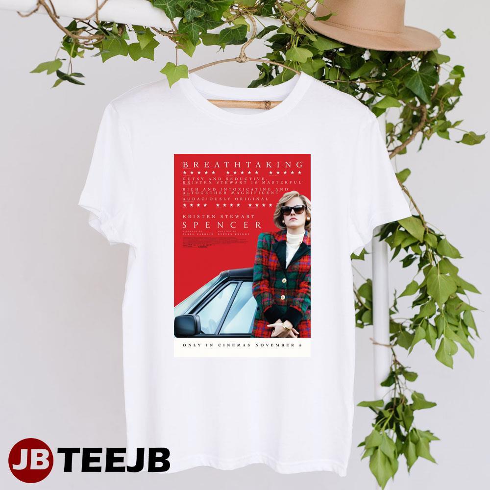 Spencer Kristen Stewart Princess Diana Art Movie TeeJB Unisex T-Shirt