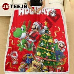 Super Mario Christmas 07 Blanket