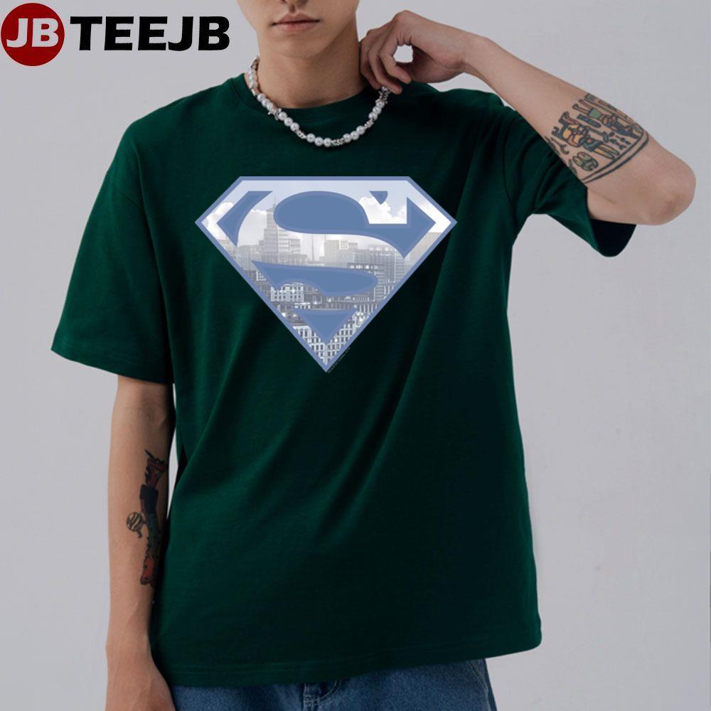 Superman Sshield Light Blue City Logo TeeJB Unisex T-Shirt