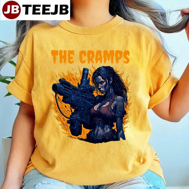 The Cramps Bikini Girl With Machine Gun TeeJB Unisex T-Shirt