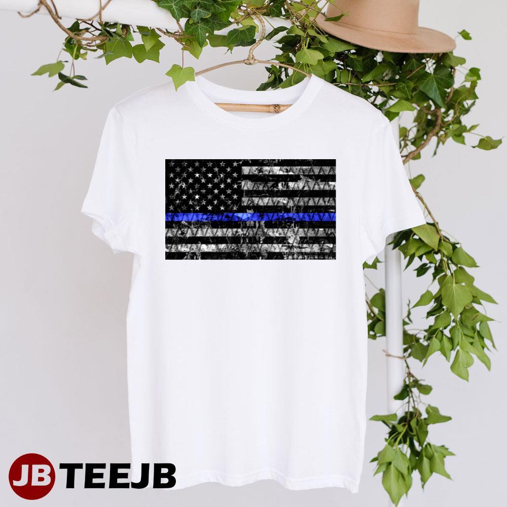 Thin Blue Line Flag Law & Order TeeJB Unisex T-Shirt