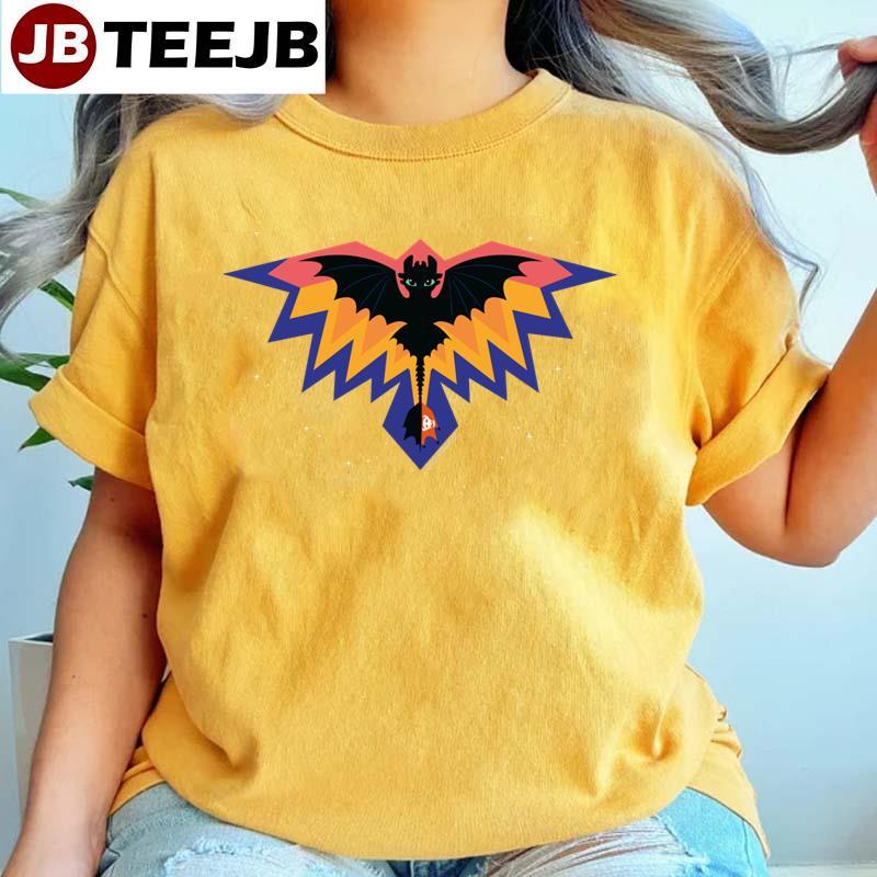 Toothless Colored Flight Graphic TeeJB Unisex T-Shirt