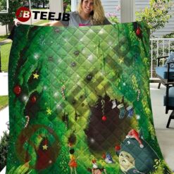 Totoro Ghibli Studio Christmas 14 Quilt